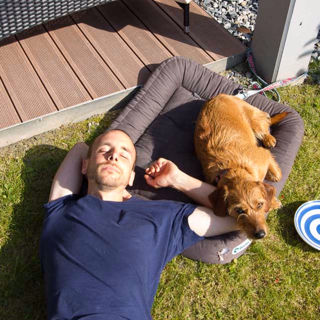 Anthony and his dog Bonnie