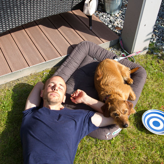 Anthony and his dog Bonnie
